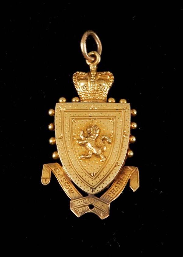 A Glasgow Charity Cup winner's medal season 1877-78,