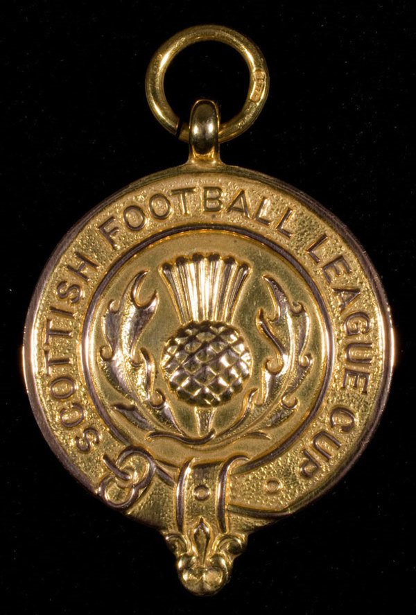 A 9ct. gold Scottish League Cup winner's medal 1955