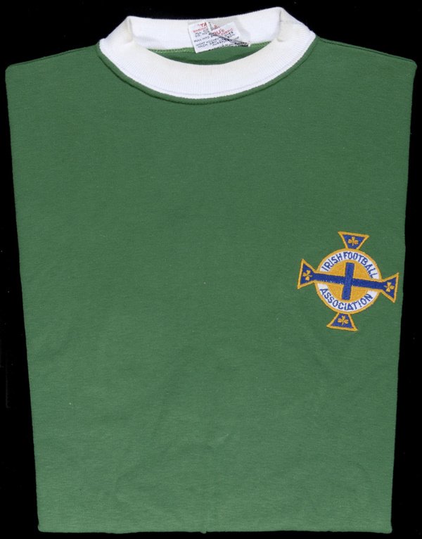 Terry Neill: a green Northern Ireland No.5 interna