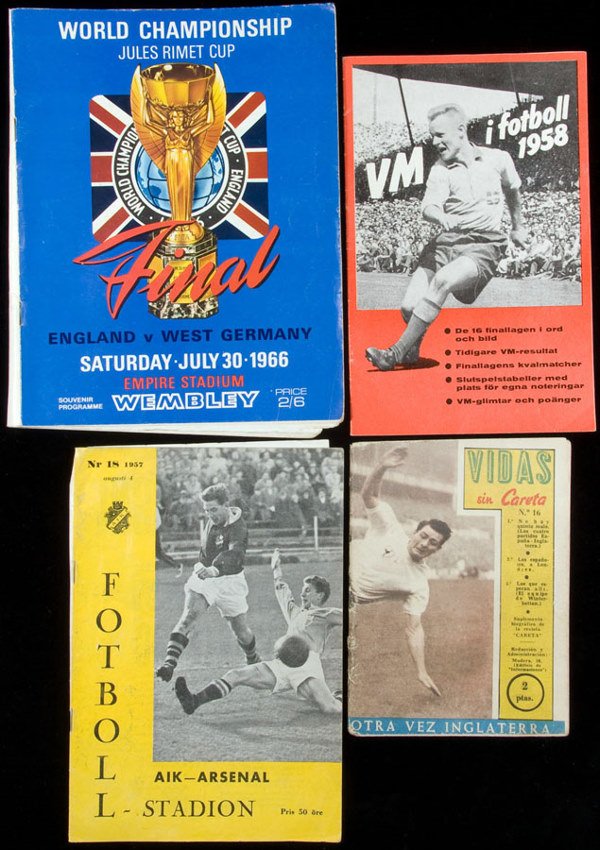 A small collection of football programmes & public