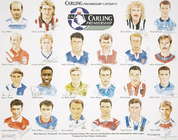 Carling Premiership Captains, a limited edition pr