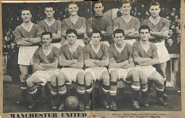 A 1950s autograph collection, football and cricket