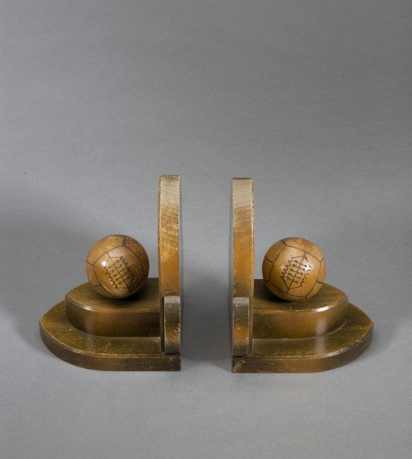 Two marble desk accessories, both featuring metal  - 2