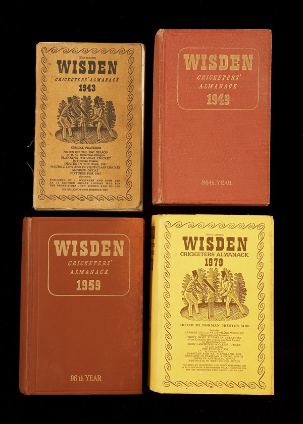 John Wisden's Cricketers' Almanacks, limp linen fo