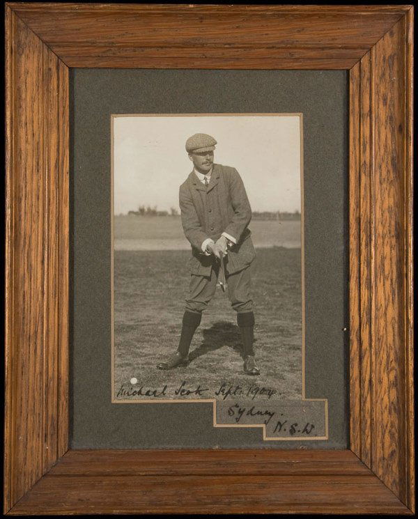 A group of nine photographs of Michael Scott and o: A group of nine photographs of Michael Scott and other family members, including a framed & b&w photographed inscribed/signed in ink MICHAEL SCOTT, SEPT. 1904, SYDNEY, N.S.W., various sizes