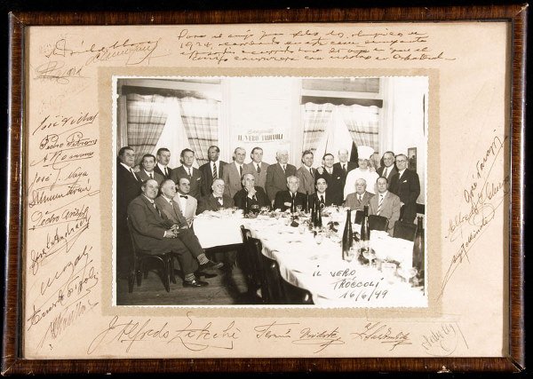 An autographed photographic display of the Uruguay