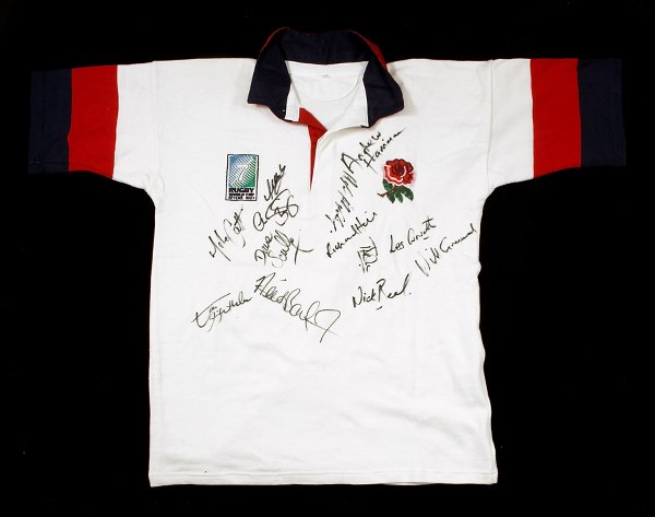 A team-signed England 1997 Rugby World Cup Sevens
