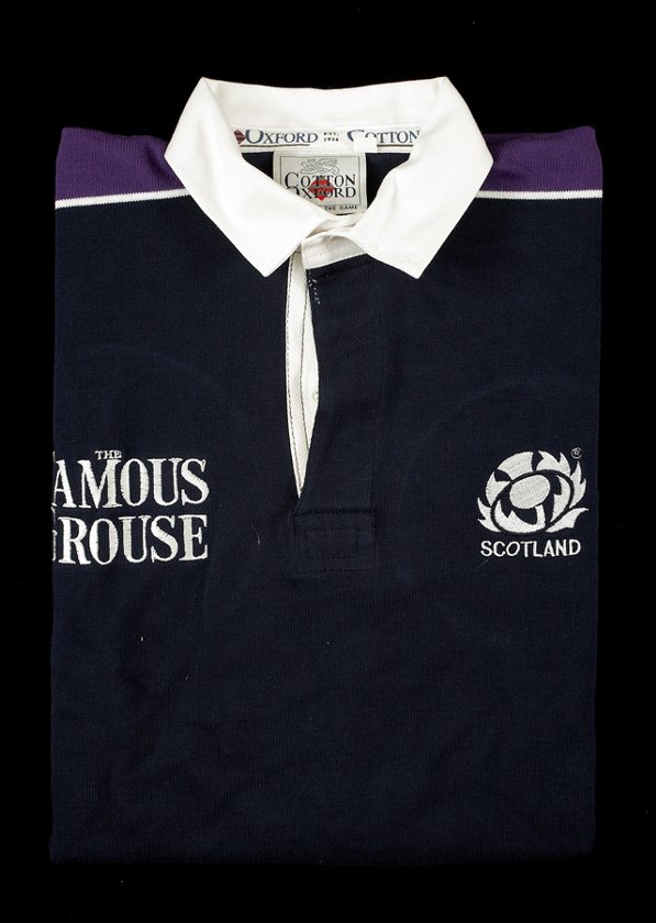 A blue Scotland No.21 international replacement's