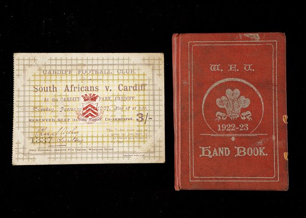 A match ticket for the South African tourists gam
