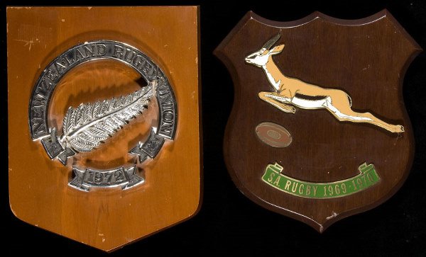 Official Rugby Union shields for South Africa and