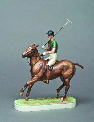Royal Worcester limited edition model of HRH the Du: Royal Worcester limited edition model of HRH the Duke of Edinburgh, modelled by Doris Lindner, numbered 641/750, 47cm wide, with certificate, and original wooden case