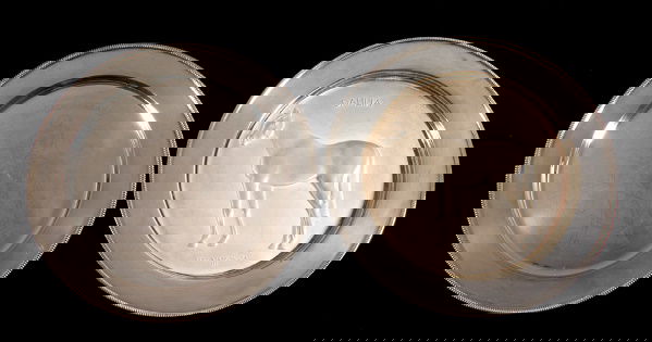 Brigadier Gerard & Dahlia: two silver plates from: Brigadier Gerard & Dahlia: two silver plates from the Crawford & Gilbey Ltd Racehorse of the Year series, for 1972 & Dahlia 1973, the first designed by Doris Lindner the other by John Skeaping R.A., b
