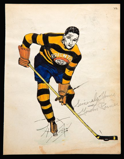 Artist drawn portraits of British ice hockey stars (1 of 1)