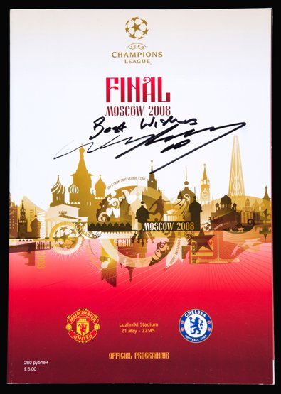 Wayne Rooney signed Machester United v Chelsea 2008 (1 of 1)