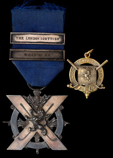 London Scottish Golf Club prize medal won by L. Heygate (1 of 1)