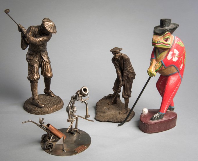 Hinz & Kunst nut & bolt figurine of a golfer, together (1 of 1)