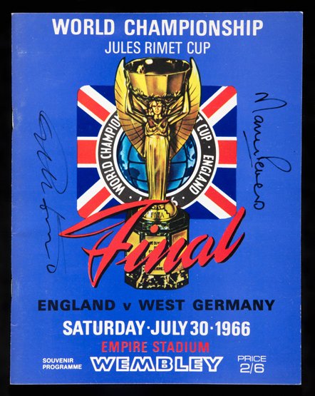 1966 World Cup final programme signed by the England (1 of 1)