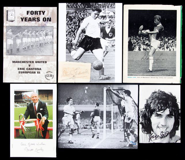 Manchester United photographs, Denis Law signed (1 of 1)