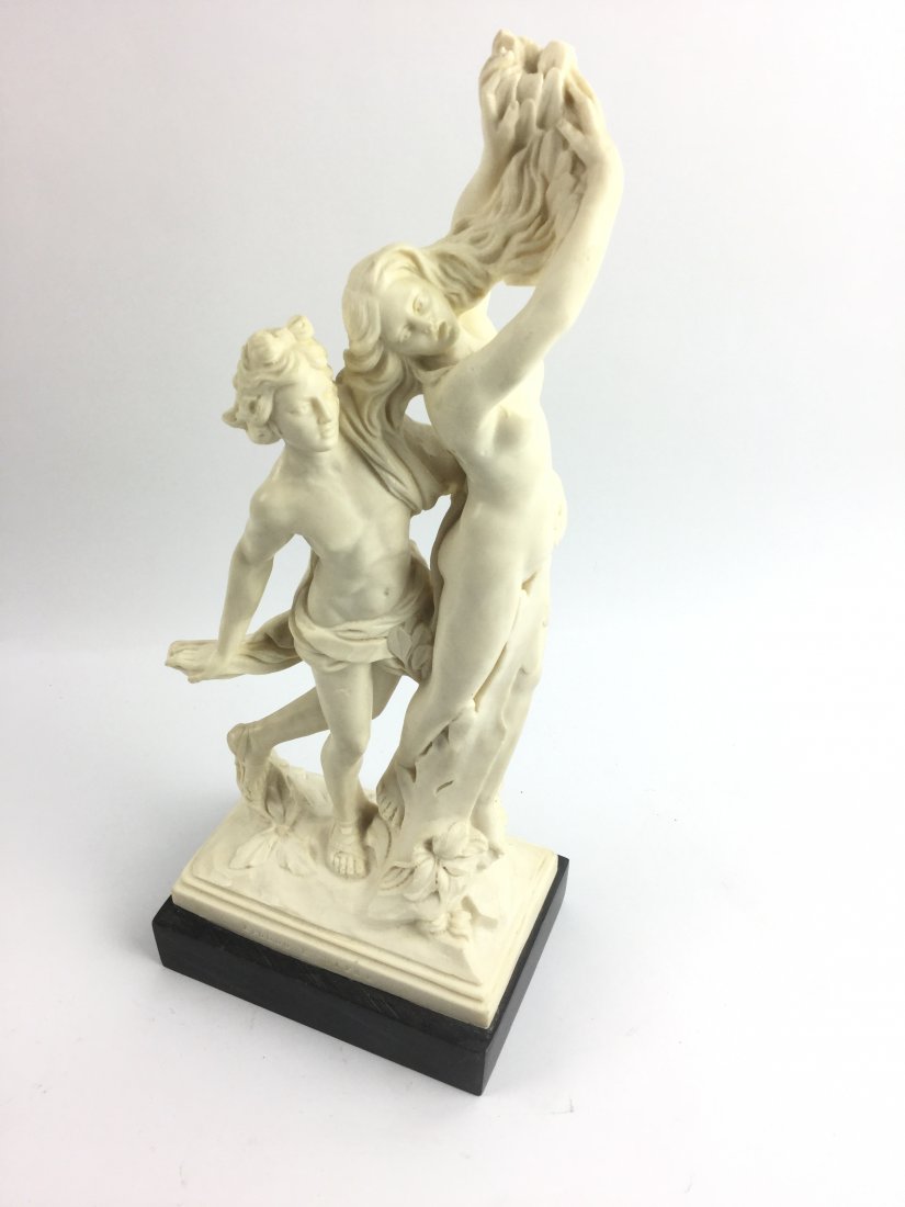A SANTINI APOLLO E. DAFNE CARRARA MARBLE SCULPTURE (1 of 4)