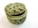 Carved Soapstone Leaf Design Trinket Box - 2