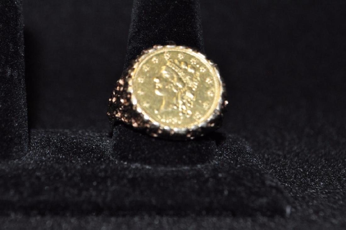 1836 $2 1/2 Gold Piece Ring (1 of 4)