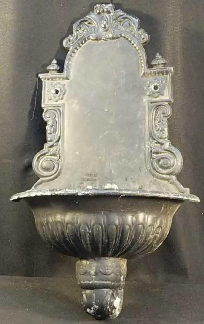Vintage Cast Aluminum Wall Sconce/Planter 18X30 (1 of 4)