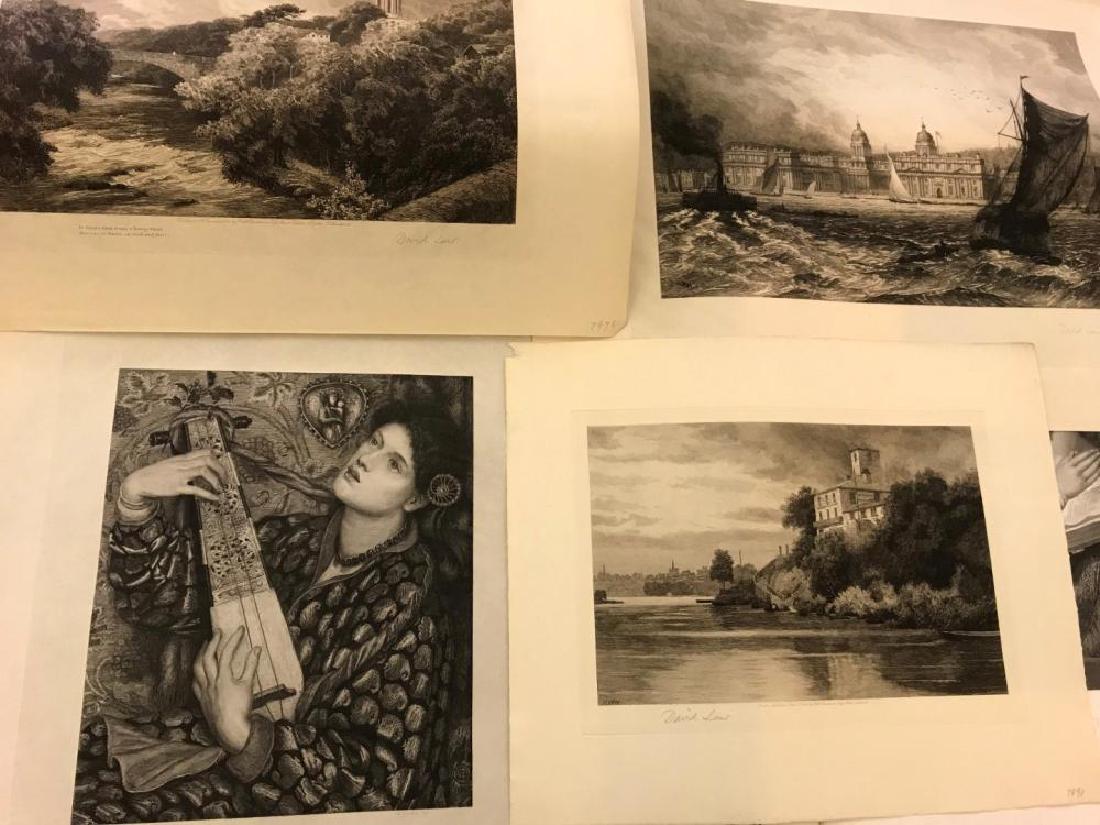 A box of mixed prints. to include works by or after: A box of mixed prints. to include works by or after Lawrence, David Cox, Scottish scenery, David Law (signed), 'The Christmas Carol' engraving by F. Goulding after D G Rossetti, later impressions of w