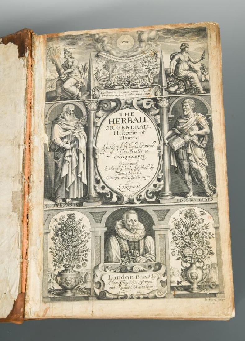 GERARD (John) The Herball or Generall Historie of: GERARD (John) The Herball or Generall Historie of Plantes, Gathered by John Gerarde of London, Master in Chirurgerie, Very much Enlarged and Amended by Thomas Johnson. 2nd edition, London: Adam Islipp