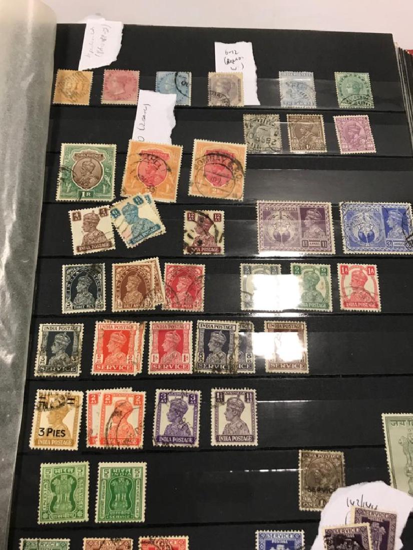 Two stamp albums, and loose bag, mainly Scandinavia, (1 of 6)