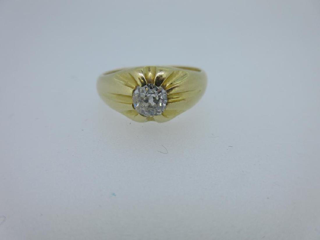 A single stone old cut diamond ring, (1 of 5)