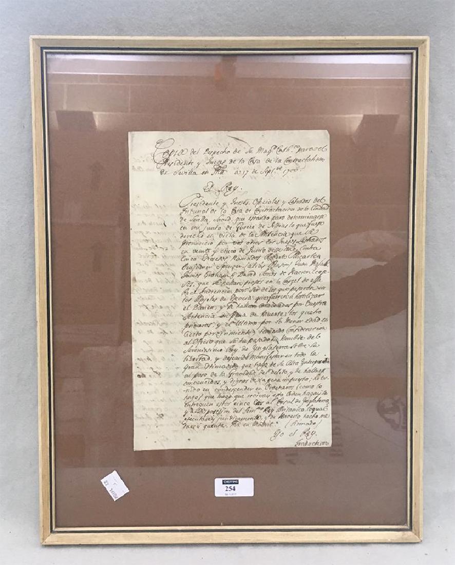 Philip V of Spain (1683-1746),  letter dated 17 (1 of 2)