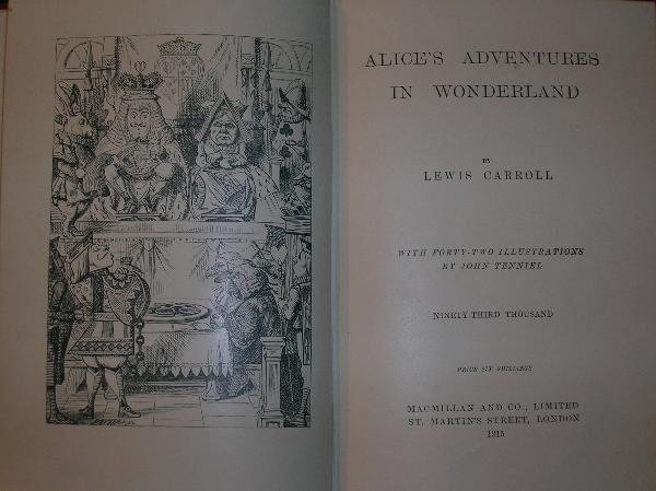 [DODGSON (REV C.)] 'LEWIS CARROLL' ALICE'S ADVENT - 2