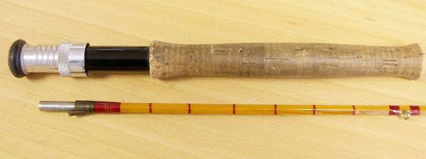 HARDY - A 'PERFECTION' SPLIT CANE TROUT FLY ROD,: Hardy - a 'Perfection' split cane trout fly rod, 2pce, 9ft 6in, H6623 in green Hardy canvas bag