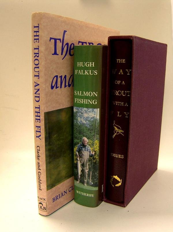 THREE VOLUMES OF FISHING INTEREST, FALKUS, SKUES 