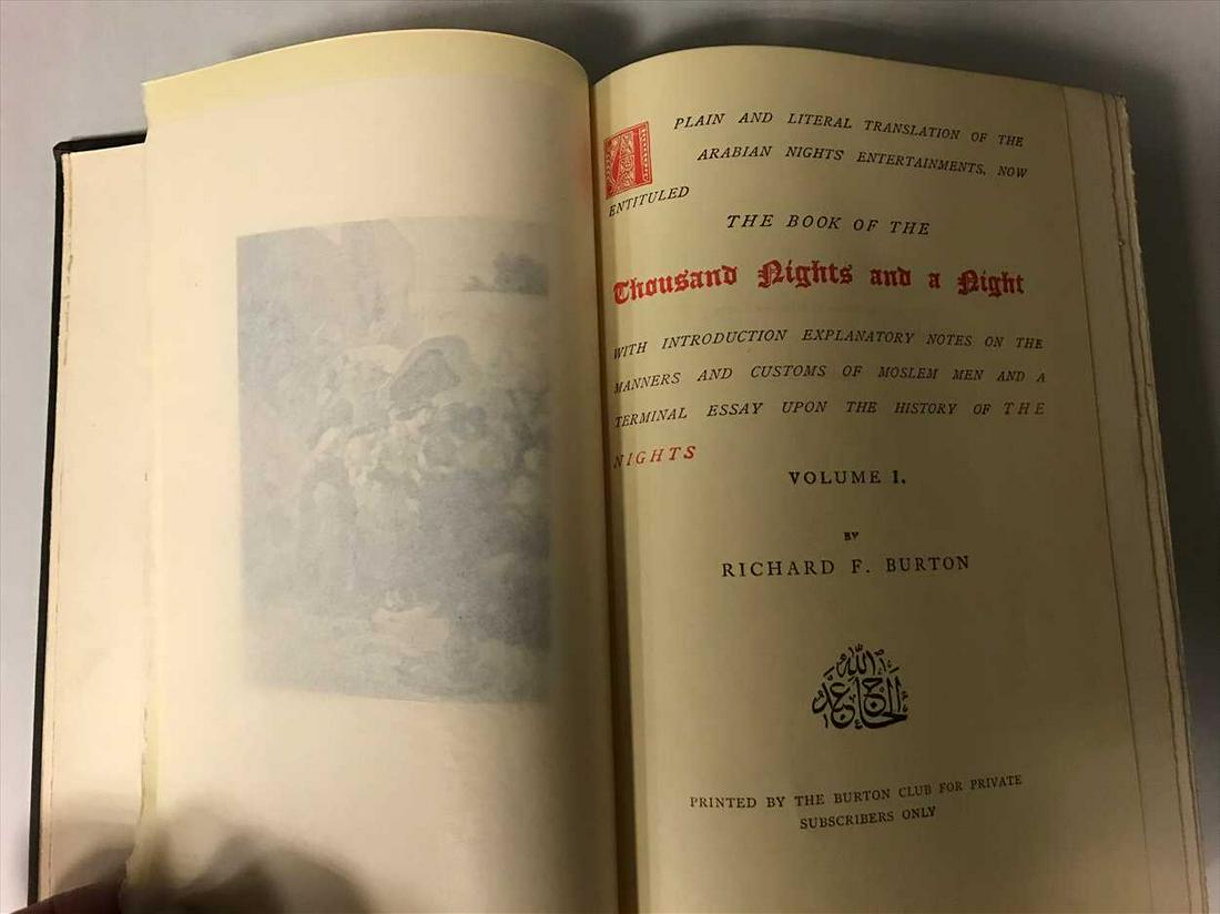 BURTON (Sir R): The Arabian Nights; Supplemental Nights, together 17 vols., 8vo, no date, one of 1000 sets for Burton Club Subscribers, original cloth (17)