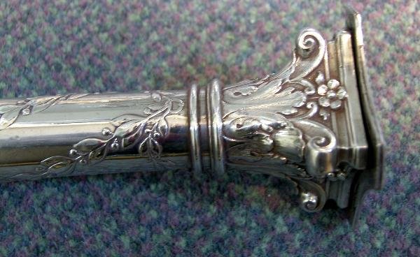 A PAIR OF VICTORIAN ELECTROPLATE FIVE LIGHT CANDEL - 3