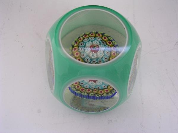 THREE MURANO GLASS PAPERWEIGHTS - 4