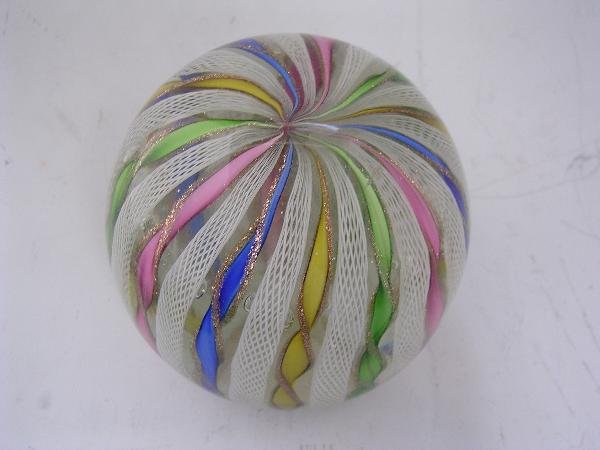 THREE MURANO GLASS PAPERWEIGHTS - 5