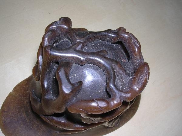 A HORN LIBATION CUP - 5