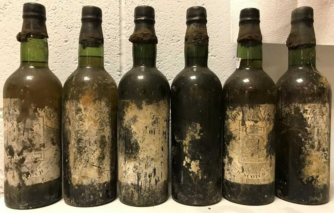 Berry Brothers & Rudd Blended Scotch Whisky,: six older style bottles, 70 proof, levels in neck, probably 2nd quarter 20th century, with wax capsules and mostly lacking labels (6)