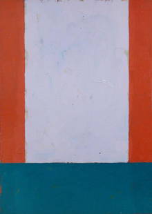 ALISON TURNBULL (BRITISH, B.1956): Alison Turnbull (British, b.1956) Sans Titre, 1987 signed on the reverse "Alison Turnbull" oil on board 37 x 27cm Provenance: The Anne Berthoud Gallery, 10 Clifford Street, London, W1