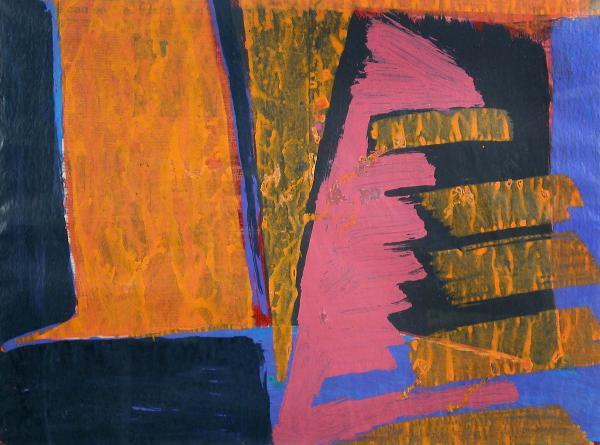 FRANK BEANLAND (BRITISH, B.1936) ABSTRACT MIXED