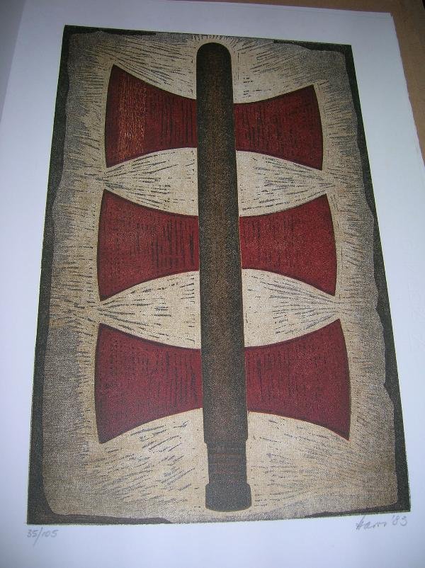 HANNES HARRS (1927-2006) TRIBAL FORMS - 2