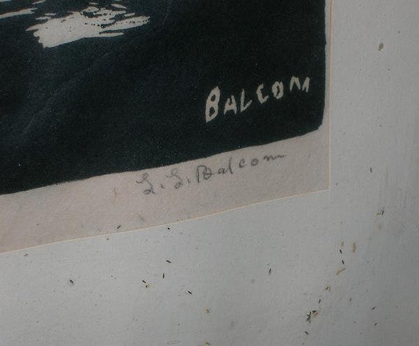 L L Balcom,The Penguin,signed lower right - 3