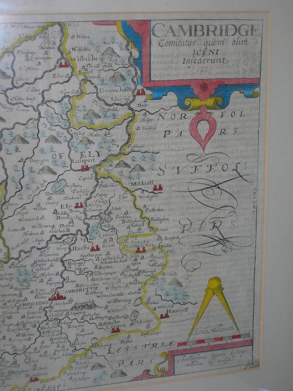 FOUR ENGRAVED MAPS ENGLALOND ANGLIA ANGLOSAXONUM H - 2