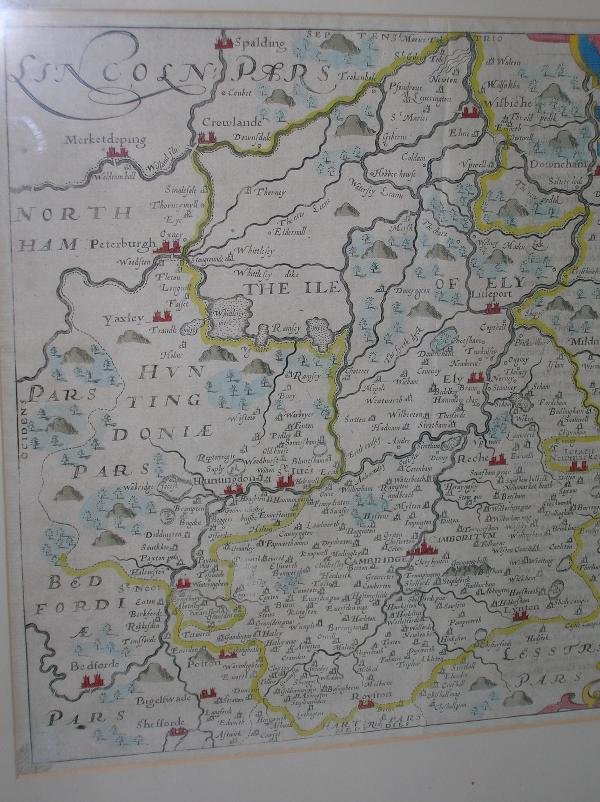 FOUR ENGRAVED MAPS ENGLALOND ANGLIA ANGLOSAXONUM H - 3