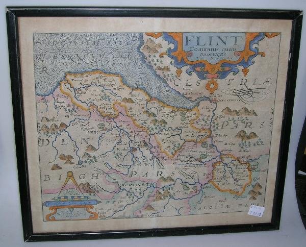 FOUR ENGRAVED MAPS ENGLALOND ANGLIA ANGLOSAXONUM H - 5