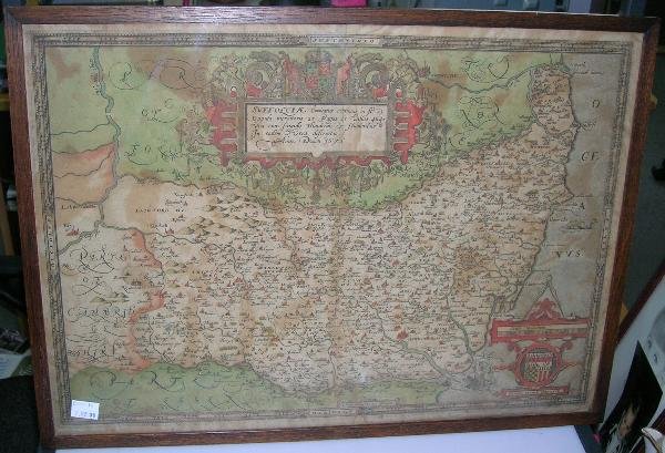 FOUR ENGRAVED MAPS ENGLALOND ANGLIA ANGLOSAXONUM H - 6