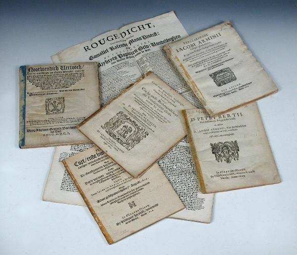 ARMINIUS. SEVEN RELATED UNBOUND DUTCH TRACTS,