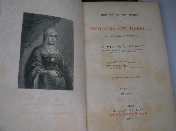 BINDINGS. PRESCOTT (WILLIAM) THE HISTORY OF THE - 4